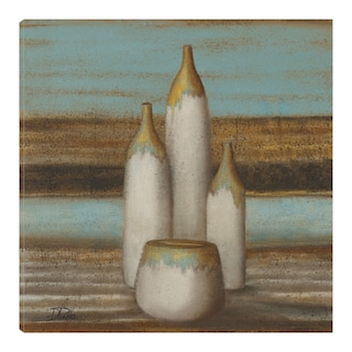 Foto 1 | Cuadro Decorativo - Elegantisimo En Verde Azulado I - Patricia Pinto - Arte Abstracto - Impresión En Lienzo - Fine A