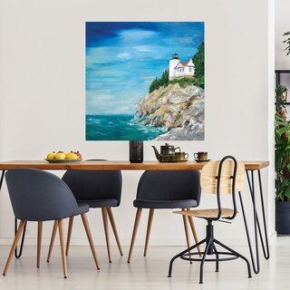 Foto 3 | Cuadro Decorativo - Faro En La Costa Rocosa Ii - Julie Derice - Arte Costa - Impresión En Lienzo - Fine Art Tj