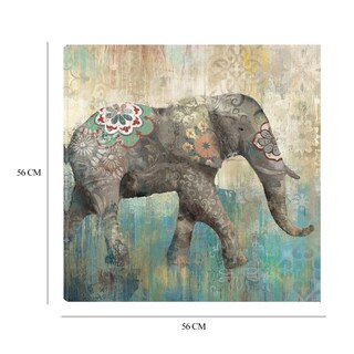 Foto 6 | Cuadro Decorativo - Elefante Boho I - Heather Hayes - Arte Animales - Impresión En Lienzo - Fine Art Tj