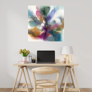 Foto 2 | Cuadro Decorativo - Flor Fucsia - K. Nari - Arte Abstracto - Impresión En Lienzo - Fine Art Tj