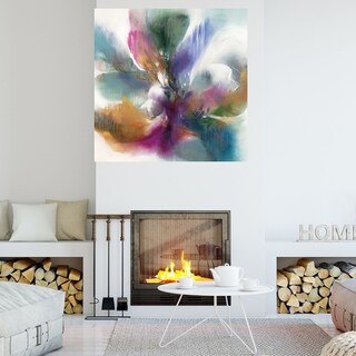 Foto 4 | Cuadro Decorativo - Flor Fucsia - K. Nari - Arte Abstracto - Impresión En Lienzo - Fine Art Tj