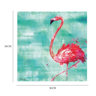 Foto 6 | Cuadro Decorativo - Flamingo De Arianna Ii - Turquesa - Paul Brent - Arte Animales - Impresión En Lienzo - Fine Art Tj