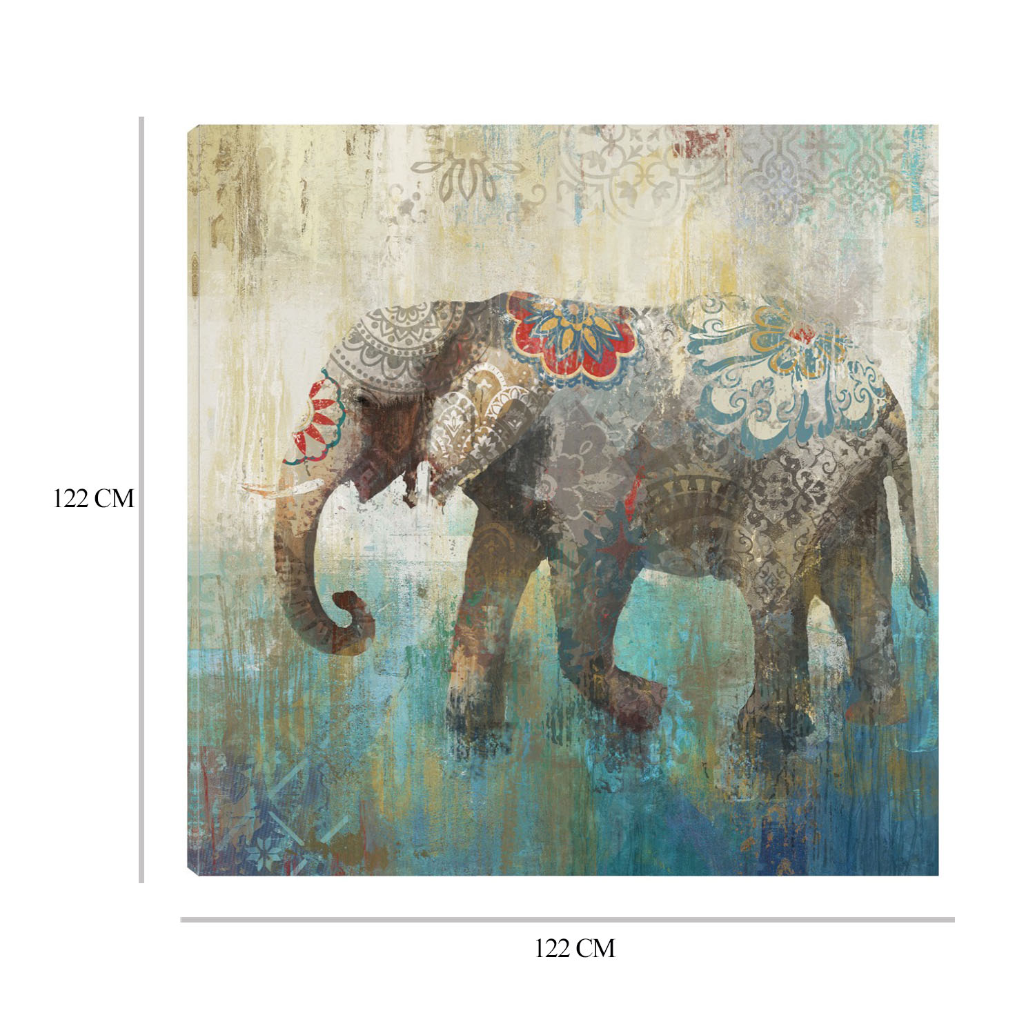 Foto 6 | Cuadro Decorativo - Elefante Boho Ii - Heather Hayes  - Arte Animales - Impresión En Lienzo - Fine Art Tj