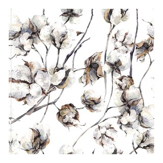 Foto 1 | Cuadro Decorativo - Flores De Algodón - Belle Maison - Arte Floral - Impresión En Lienzo - Fine Art Tj