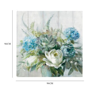 Foto 6 | Cuadro Decorativo - Elegancia Natural - Danhui Nai - Arte Floral - Impresión En Lienzo - Fine Art Tj