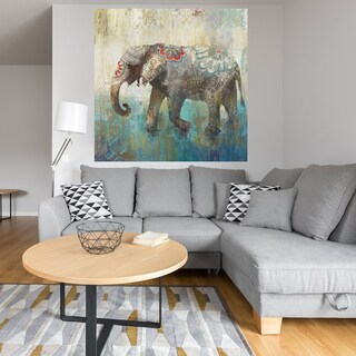 Foto 4 | Cuadro Decorativo - Elefante Boho Ii - Heather Hayes - Arte Animales - Impresión En Lienzo - Fine Art Tj