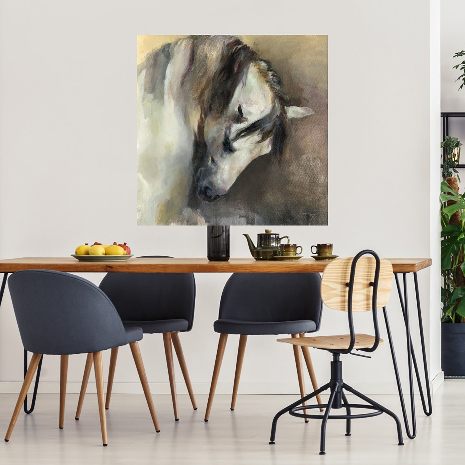 Foto 4 pulgar | Cuadro Decorativo - Caballo Clásico - Marilyn Hageman  - Arte Animales - Impresión En Lienzo - Fine Art Tj