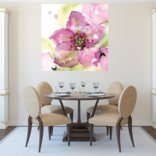 Foto 4 | Cuadro Decorativo - Flor Rosa En La Nieve - Dawn Derman - Arte Abstracto - Impresión En Lienzo - Fine Art Tj