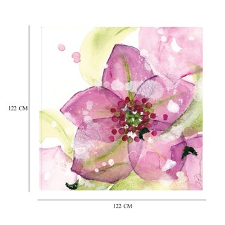 Foto 6 | Cuadro Decorativo - Flor Rosa En La Nieve - Dawn Derman - Arte Abstracto - Impresión En Lienzo - Fine Art Tj