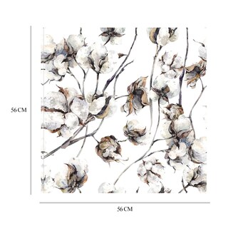 Foto 6 | Cuadro Decorativo - Flores De Algodón - Belle Maison - Arte Floral - Impresión En Lienzo - Fine Art Tj