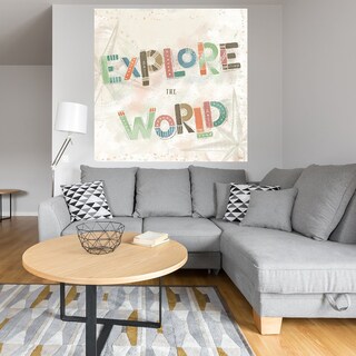 Foto 4 | Cuadro Decorativo - Explora El Mundo Iv - Veronique Charron - Arte Frases - Impresión En Lienzo - Fine Art Tj