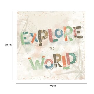 Foto 6 | Cuadro Decorativo - Explora El Mundo Iv - Veronique Charron - Arte Frases - Impresión En Lienzo - Fine Art Tj