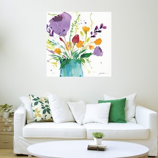 Foto 3 | Cuadro Decorativo - Flores Brillantes - Sheila Golden - Arte Floral - Impresión En Lienzo - Fine Art Tj