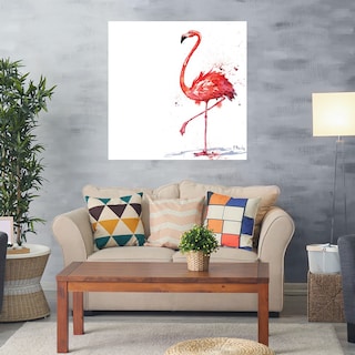Foto 2 | Cuadro Decorativo - Flamingo De Arianna Ii - Paul Brent - Arte Animales - Impresión En Lienzo - Fine Art Tj