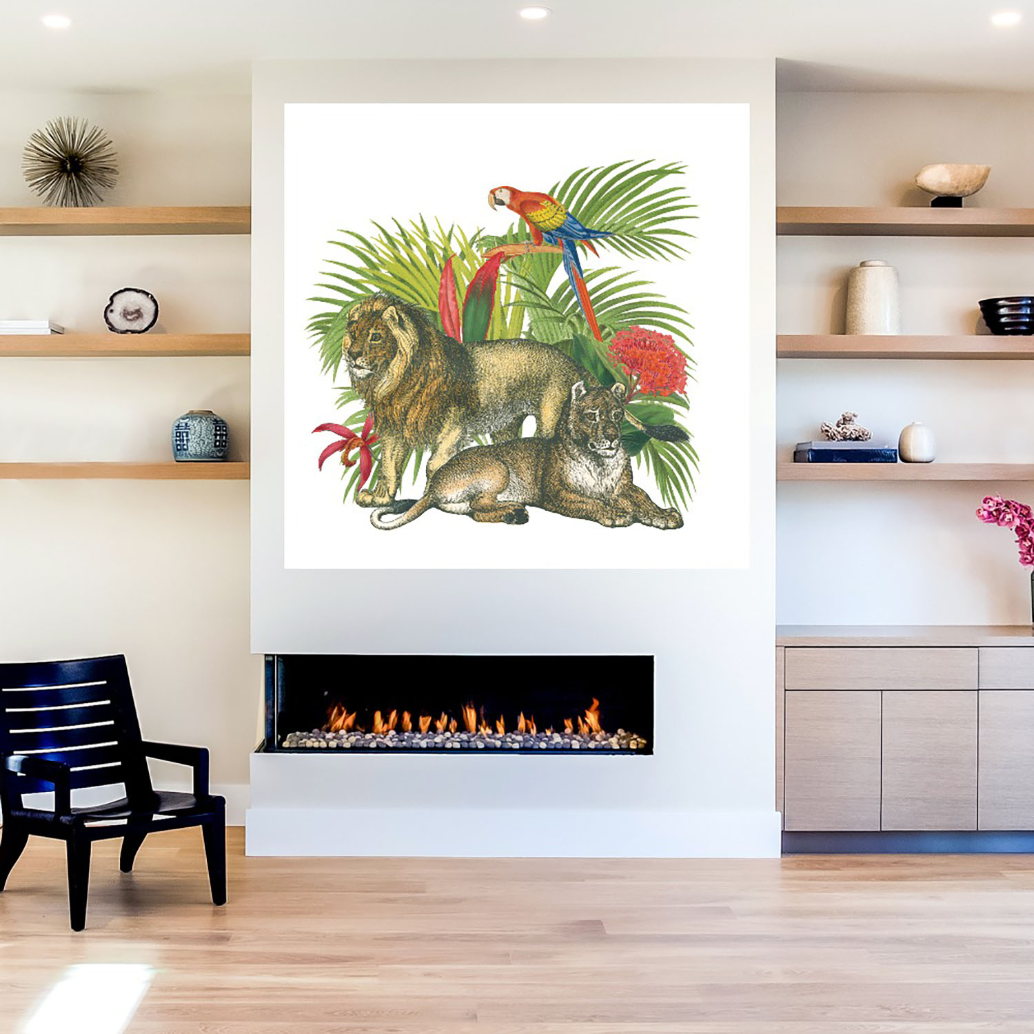 Foto 5 | Cuadro Decorativo - En La Jungla Ii - Wild Apple Portfolio  - Arte Animales - Impresión En Lienzo - Fine Art Tj