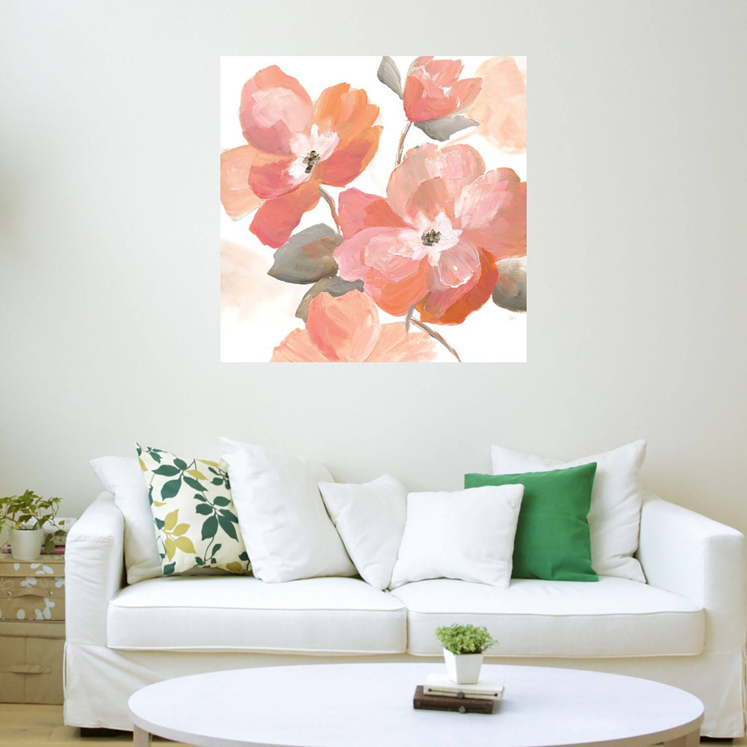 Foto 4 pulgar | Cuadro Decorativo - Fantasía De Coral I - Nan  - Arte Floral - Impresión En Lienzo - Fine Art Tj