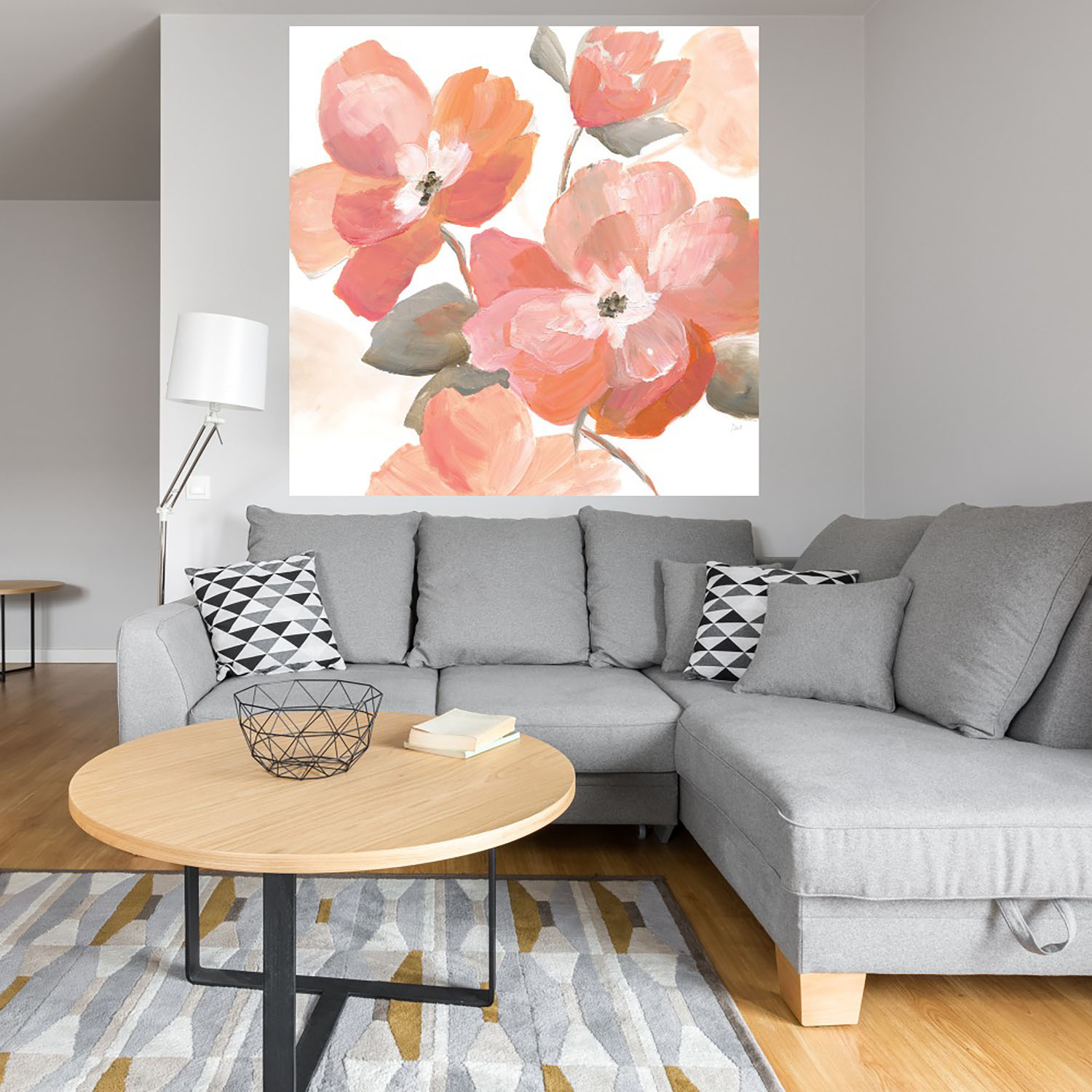 Foto 4 | Cuadro Decorativo - Fantasía De Coral I - Nan  - Arte Floral - Impresión En Lienzo - Fine Art Tj