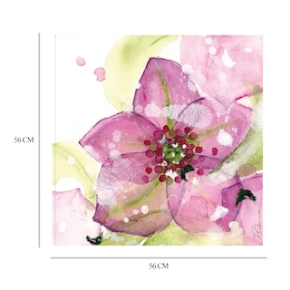 Foto 6 | Cuadro Decorativo - Flor Rosa En La Nieve - Dawn Derman - Arte Abstracto - Impresión En Lienzo - Fine Art Tj
