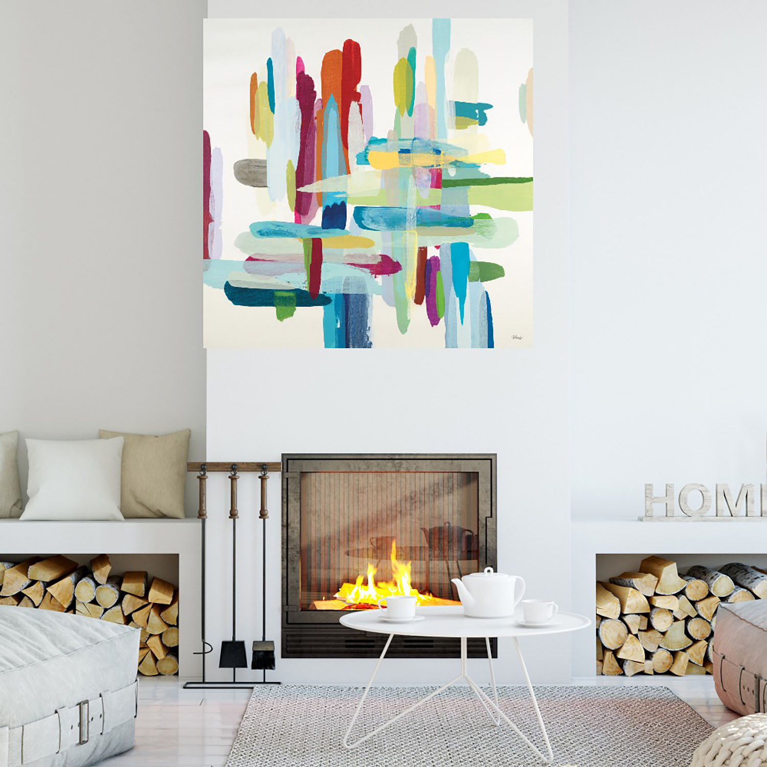 Foto 4 | Cuadro Decorativo - Castillos En El Aire - Randy Hibberd  - Arte Abstracto - Impresión En Lienzo - Fine Art Tj