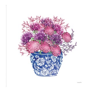 Foto 1 | Cuadro Decorativo - Estilo Chinoiserie Iv - Mercedes Lopez Charro - Arte Floral - Impresión En Lienzo - Fine Art Tj