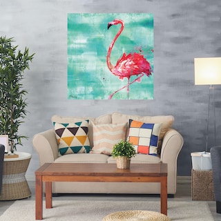 Foto 2 | Cuadro Decorativo - Flamingo De Arianna Ii - Turquesa - Paul Brent - Arte Animales - Impresión En Lienzo - Fine Art Tj