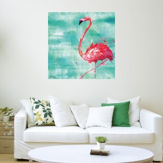Foto 3 | Cuadro Decorativo - Flamingo De Arianna Ii - Turquesa - Paul Brent - Arte Animales - Impresión En Lienzo - Fine Art Tj