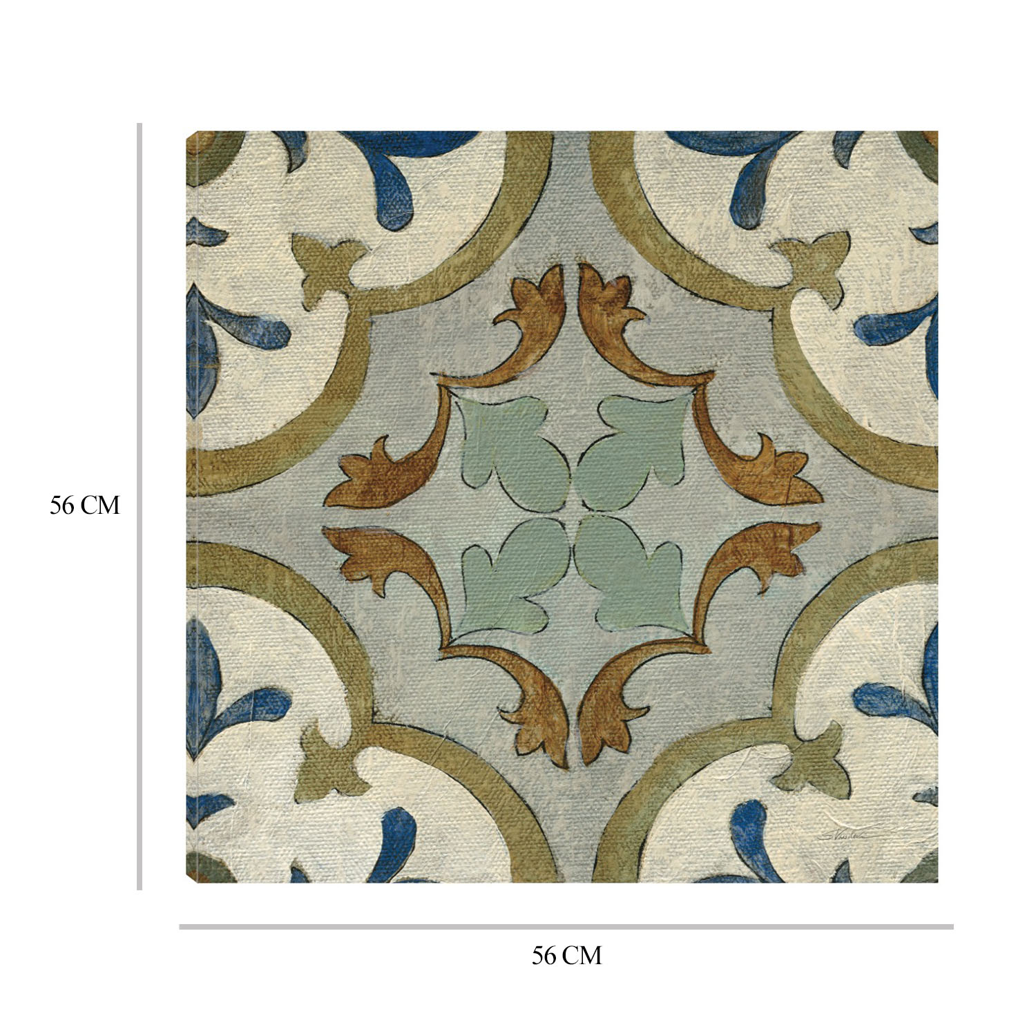 Foto 7 pulgar | Cuadro Decorativo - Azulejos Del Viejo Mundo Viii - Silvia Vassileva  - Arte Abstracto - Impresión En Lienzo - Fine A