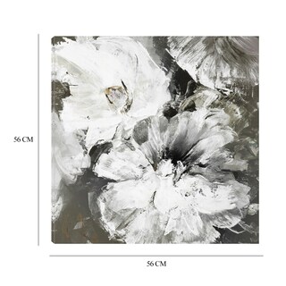 Foto 6 | Cuadro Decorativo - Flores Blancas Y Grises - Design Fabrikken - Arte Floral - Impresión En Lienzo - Fine Art Tj