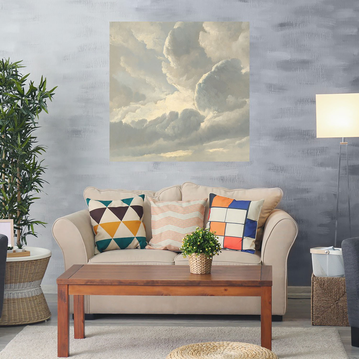 Foto 2 | Cuadro Decorativo - Estudio De Nubes Iii - Sophia Mann  - Arte Paisaje - Impresión En Lienzo - Fine Art Tj