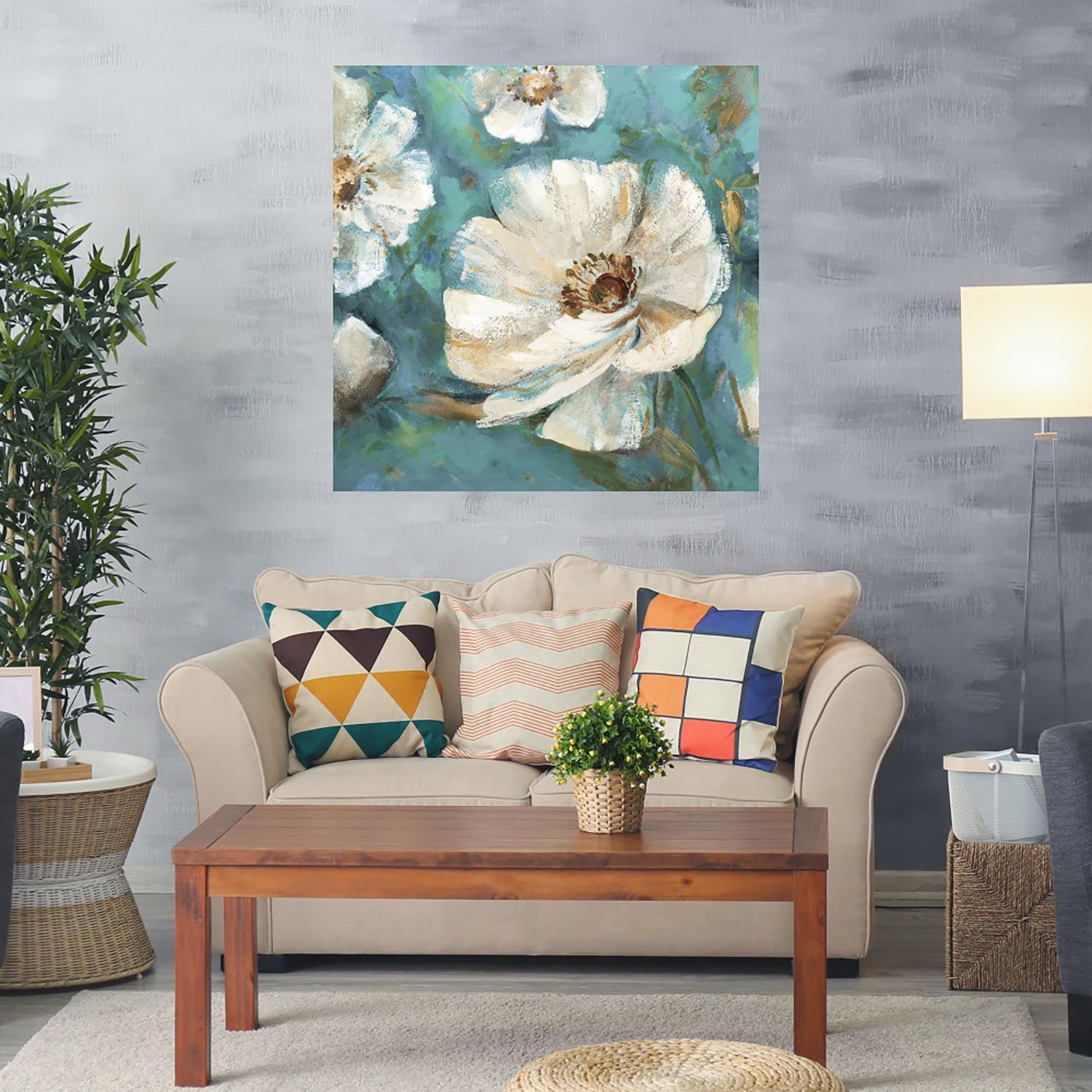 Foto 2 | Cuadro Decorativo - Bellissimo I Suave - Sandy Doonan  - Arte Floral - Impresión En Lienzo - Fine Art Tj