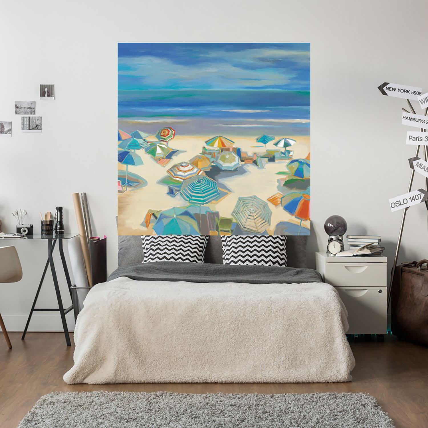 Foto 5 | Cuadro Decorativo - Fiesta En La Playa - Liz Jardine  - Arte Paisaje - Impresión En Lienzo - Fine Art Tj