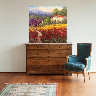 Foto 2 | Cuadro Decorativo - Flor Del País Ii - Hulsey - Arte Paisaje - Impresión En Lienzo - Fine Art Tj