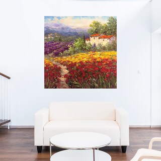 Foto 5 | Cuadro Decorativo - Flor Del País Ii - Hulsey - Arte Paisaje - Impresión En Lienzo - Fine Art Tj