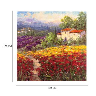 Foto 6 | Cuadro Decorativo - Flor Del País Ii - Hulsey - Arte Paisaje - Impresión En Lienzo - Fine Art Tj