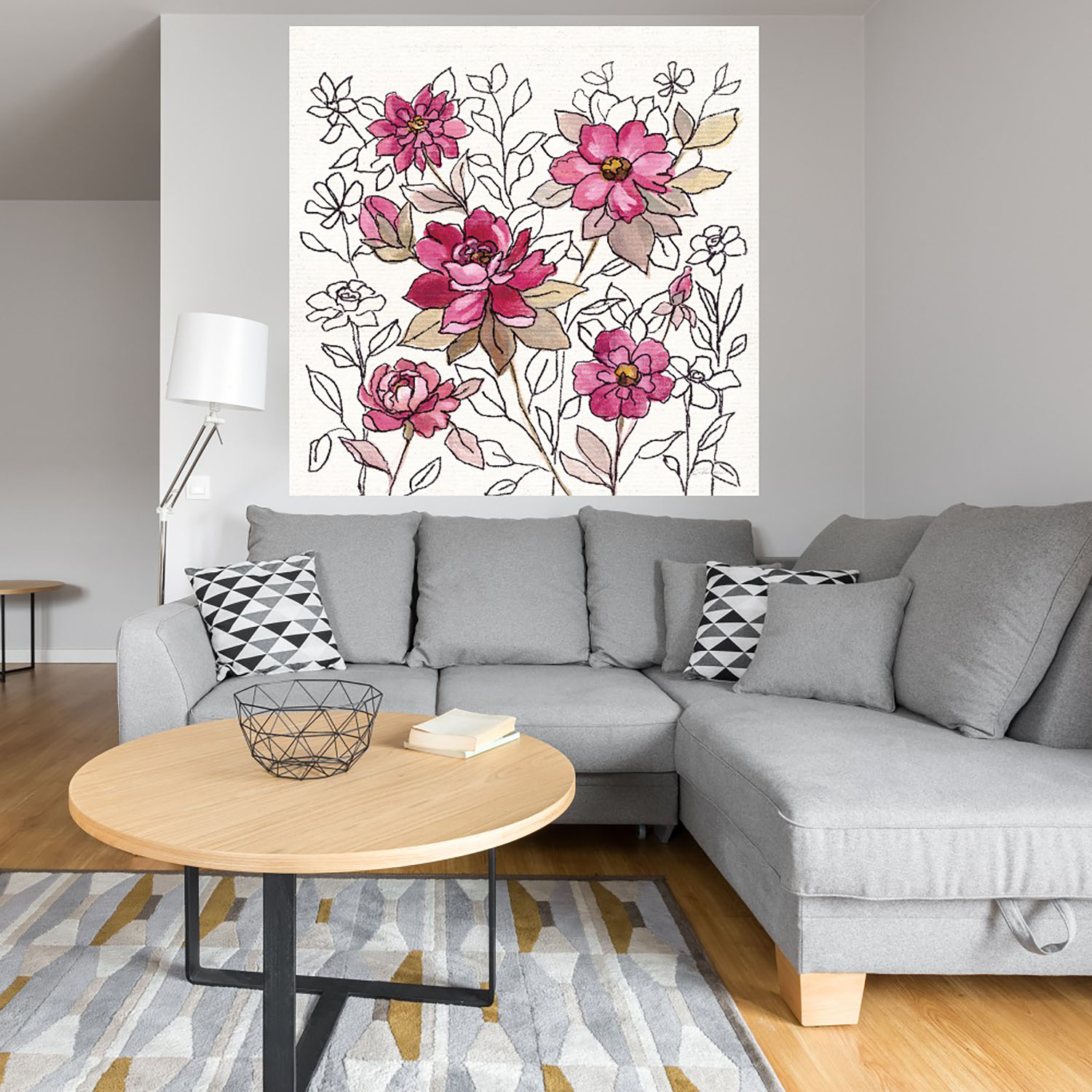 Foto 5 pulgar | Cuadro Decorativo - Encaje De Flor Magenta I - Silvia Vassileva  - Arte Floral - Impresión En Lienzo - Fine Art Tj