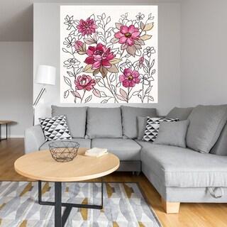 Foto 4 | Cuadro Decorativo - Encaje De Flor Magenta I - Silvia Vassileva - Arte Floral - Impresión En Lienzo - Fine Art Tj