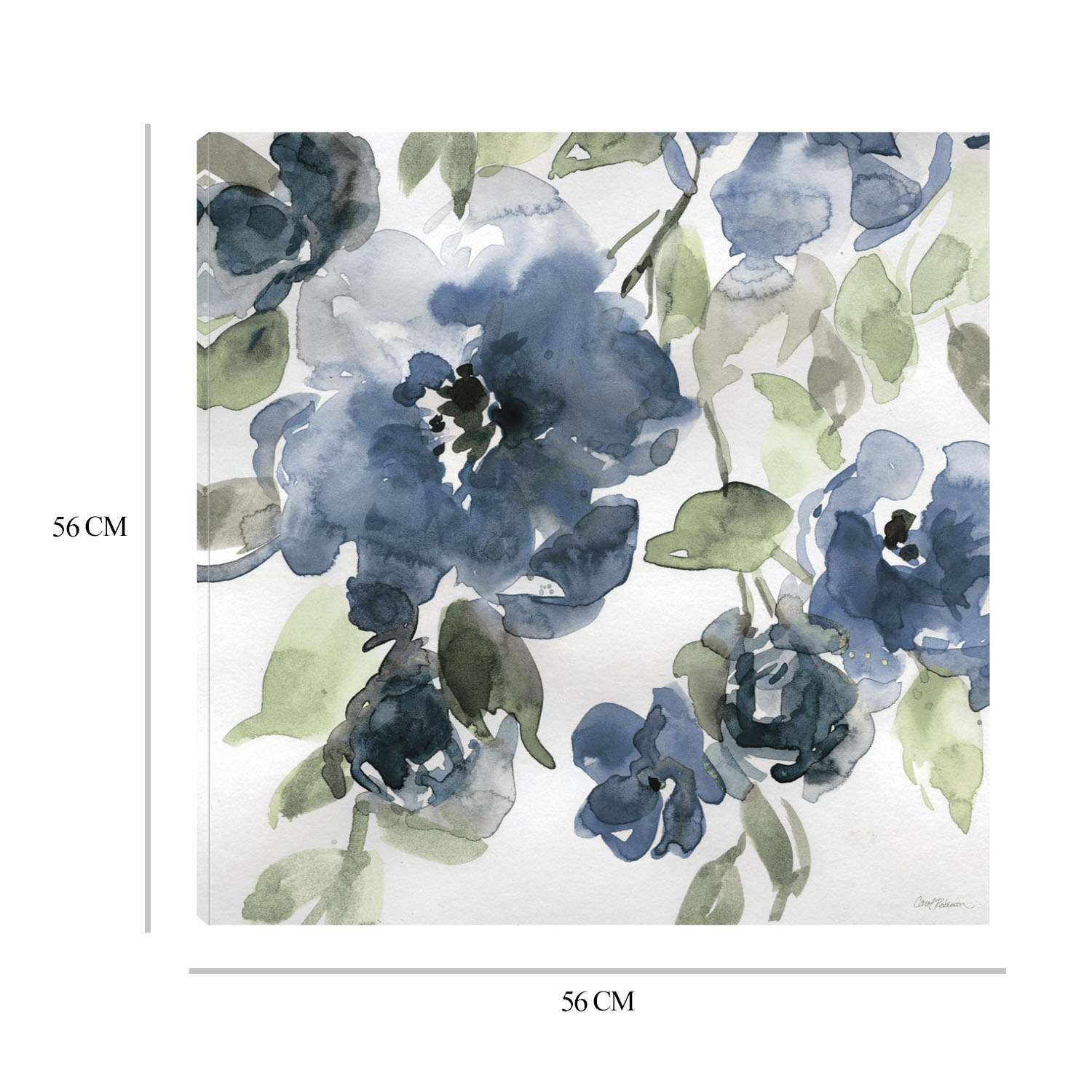 Foto 6 | Cuadro Decorativo - Flores Azules I Indigo - Carol Robinson  - Arte Floral - Impresión En Lienzo - Fine Art Tj