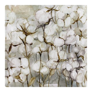 Foto 1 | Cuadro Decorativo - Campo De Algodón - Carol Robinson - Arte Floral - Impresión En Lienzo - Fine Art Tj