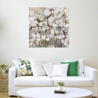 Foto 3 | Cuadro Decorativo - Campo De Algodón - Carol Robinson - Arte Floral - Impresión En Lienzo - Fine Art Tj