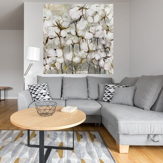 Foto 4 | Cuadro Decorativo - Campo De Algodón - Carol Robinson - Arte Floral - Impresión En Lienzo - Fine Art Tj
