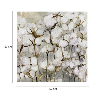 Foto 6 | Cuadro Decorativo - Campo De Algodón - Carol Robinson - Arte Floral - Impresión En Lienzo - Fine Art Tj