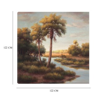 Foto 6 | Cuadro Decorativo - En El Tropico Ii - Haibin - Arte Costa - Impresión En Lienzo - Fine Art Tj