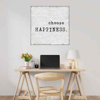Foto 2 | Cuadro Decorativo - Elige La Felicidad - Jamie Macdowell - Arte Frases - Impresión En Lienzo - Fine Art Tj