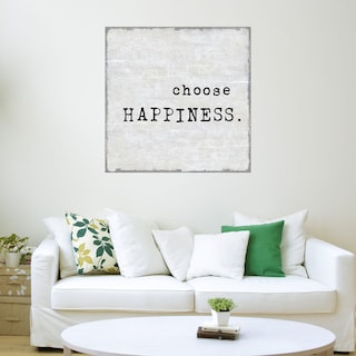 Foto 3 | Cuadro Decorativo - Elige La Felicidad - Jamie Macdowell - Arte Frases - Impresión En Lienzo - Fine Art Tj