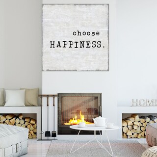 Foto 4 | Cuadro Decorativo - Elige La Felicidad - Jamie Macdowell - Arte Frases - Impresión En Lienzo - Fine Art Tj