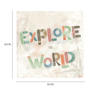 Foto 6 | Cuadro Decorativo - Explora El Mundo Iv - Veronique Charron - Arte Frases - Impresión En Lienzo - Fine Art Tj
