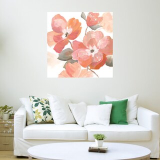 Foto 3 | Cuadro Decorativo - Fantasía De Coral I - Nan - Arte Floral - Impresión En Lienzo - Fine Art Tj
