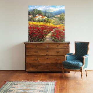 Foto 2 | Cuadro Decorativo - Flor Del País I - Hulsey - Arte Paisaje - Impresión En Lienzo - Fine Art Tj