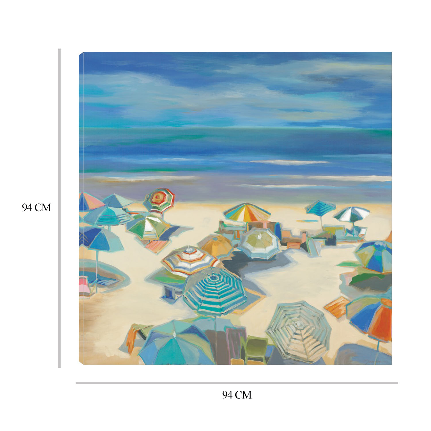 Foto 6 | Cuadro Decorativo - Fiesta En La Playa - Liz Jardine  - Arte Paisaje - Impresión En Lienzo - Fine Art Tj