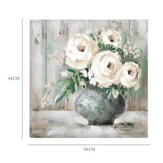 Foto 6 | Cuadro Decorativo - Flor Blanca Y Sabia I - Willowbrook Fine Art - Arte Floral - Impresión En Lienzo - Fine Art Tj